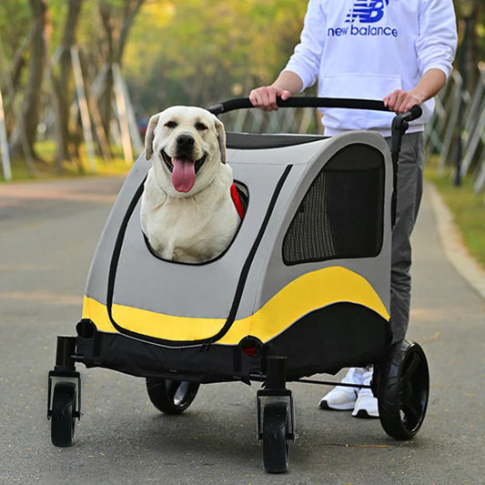 Foldable Pet Stroller for Large Dogs